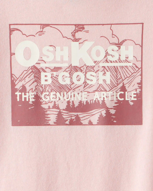 Girls Vintage OshKosh B'Gosh Long-Sleeve Graphic Tee - Pink