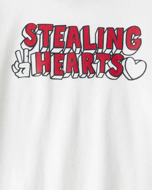 Boys Stealing Hearts Long-Sleeve Graphic Tee - Ivory