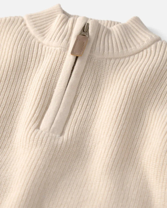 Kids Organic Cotton Quarter-Zip Pullover