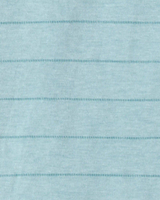 Boys Striped Henley T-Shirt - Blue