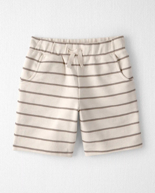 Kids 2-Piece Organic Cotton Top & Short Set in Stripes