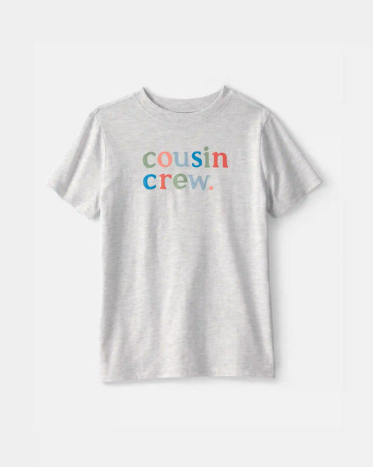 Kids 'Cousin Crew' Graphic Tee - Grey