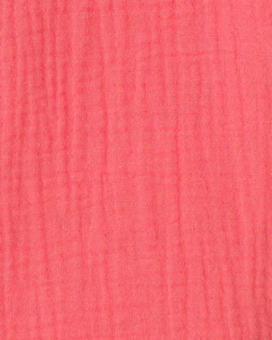 Girls Gauze Short-Sleeve Top - Pink