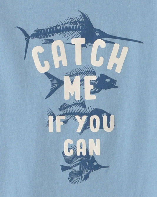 Boys Fish Graphic Tee - Blue