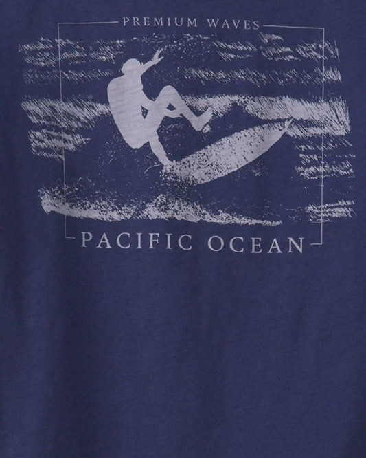 Boys Surfing Graphic Tee - Navy