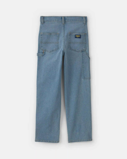 Boys Straight-Leg Jeans - Light Wash