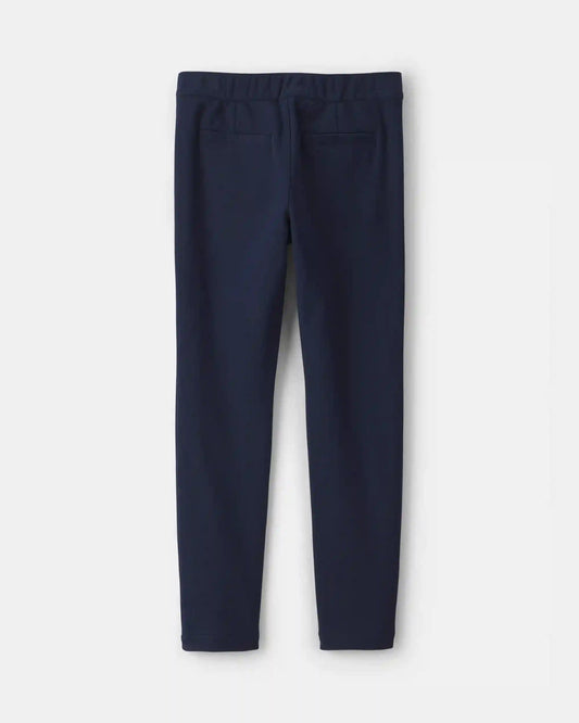 Girls Uniform Ponte Skinny Pants - Navy