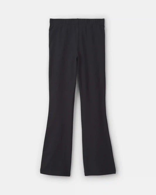 Girls Pull-On Stretch Flare Leggings - Black