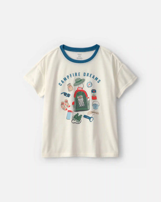 Boys Camp Short-Sleeve 2-Piece Pajama Set