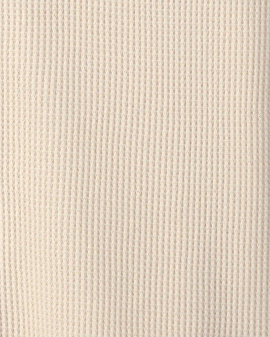 Boys Thermal Long-Sleeve Button-Down Shirt - Cream