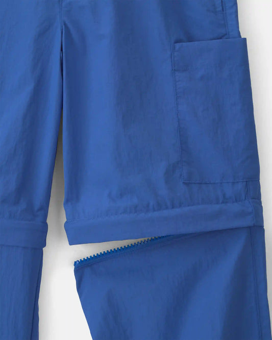 Boys 2-in-1 Cargo Utility Zip-Off Pants - Blue