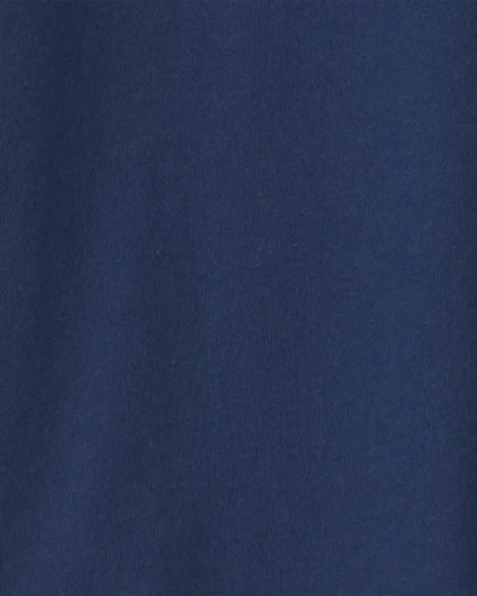 Boys Long-Sleeve Henley T-Shirt - Navy Blue