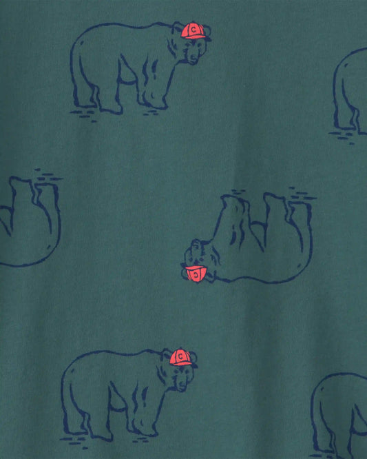 Boys Bear Long-Sleeve T-Shirt - Green