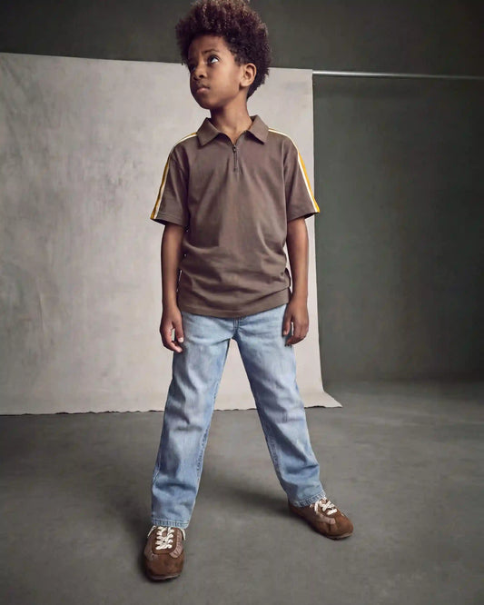 Boys Denim Tapered Jeans - Light Wash
