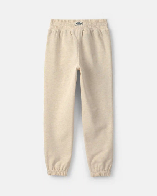 Boys French Terry Joggers - Cream