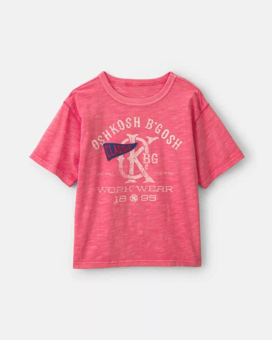 Boys 'Oshkosh B'Gosh Work Wear' Graphic Tee - Red