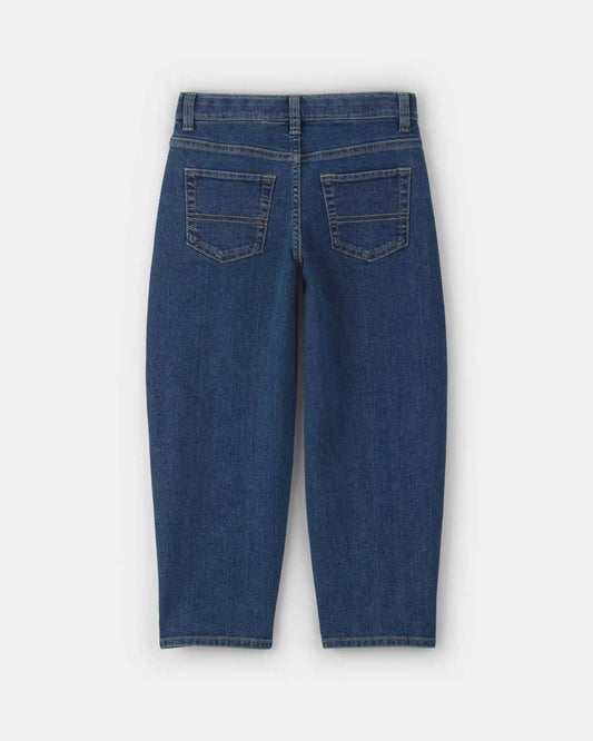 Boys Denim Baggy Barrel Jeans - Medium Wash