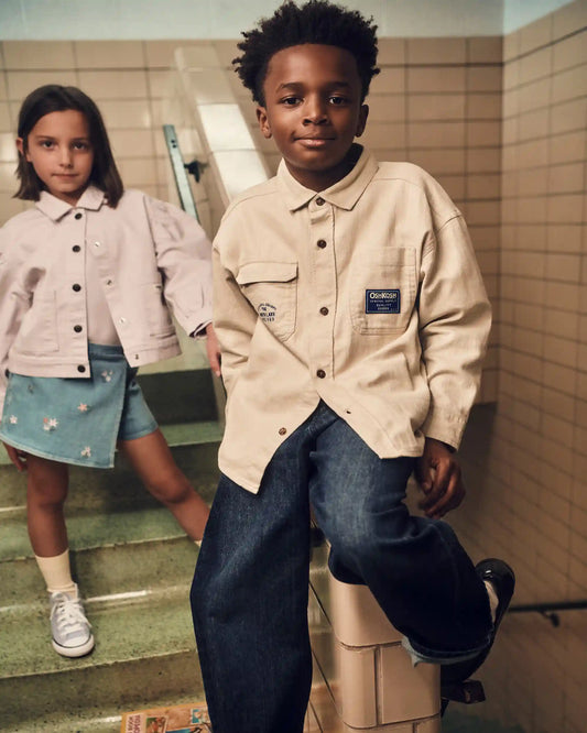 Boys Denim Baggy Jeans - Dark Wash