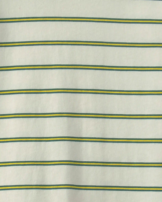 Boys Striped Long-Sleeve T-Shirt - Cream/Green