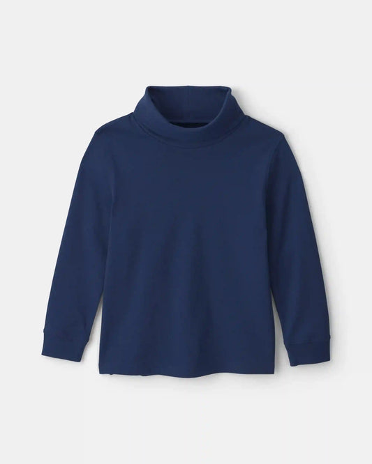 Boys Long-Sleeve Turtleneck - Navy Blue