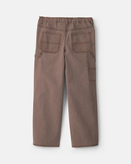 Boys Baggy Carpenter Pants - Brown