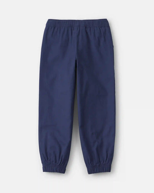 Boys Twill Joggers - Navy Blue