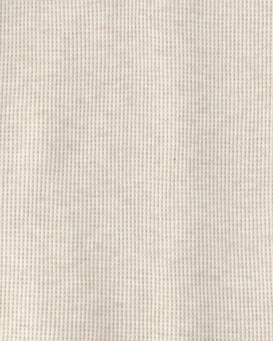 Boys Thermal Long-Sleeve Henley T-Shirt - Cream