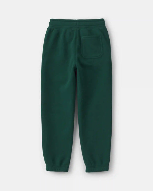 Boys Fleece Joggers - Dark Green
