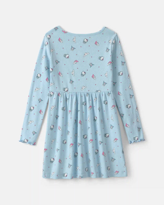 Girls Hello Kitty® Long-Sleeve Dress - Blue