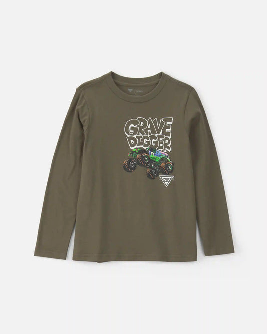 Boys 3-Pack Monster Jam Long-Sleeve Multipack Tops