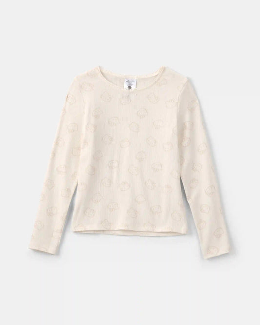 Girls Hello Kitty® Long-Sleeve Top - Cream
