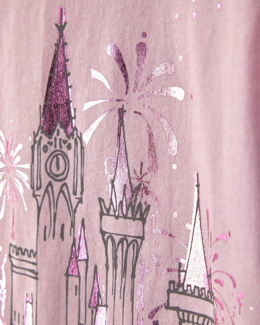 Girls Disney© Castle Graphic Tee - Pink