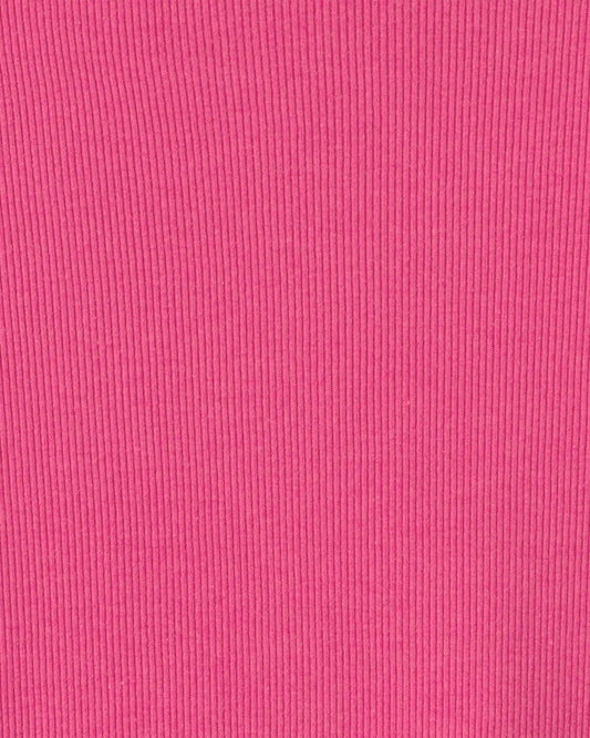Girls Long-Sleeve Ribbed Top - Pink