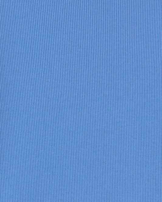 Girls Long-Sleeve Ribbed Top - Blue