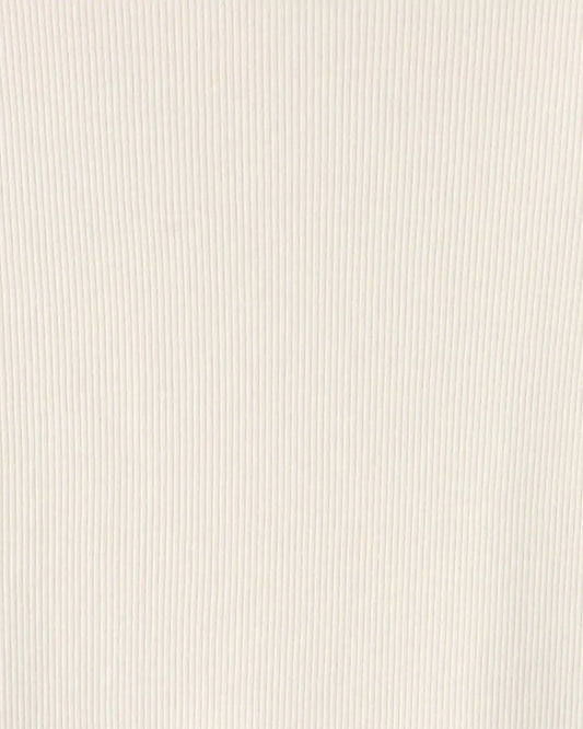 Girls Long-Sleeve Ribbed Top - Cream