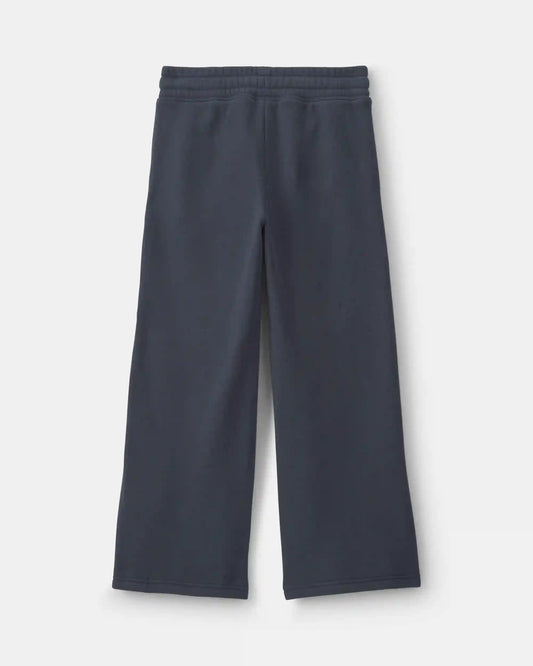 Girls Fleece Wide-Leg Active Pants - Navy Blue