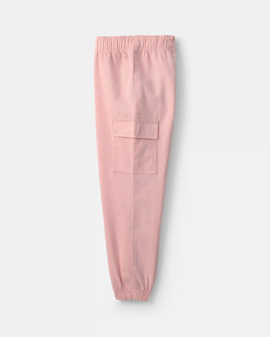 Girls 2-Piece 'Love' Fleece Pullover & Pant Set - Pink