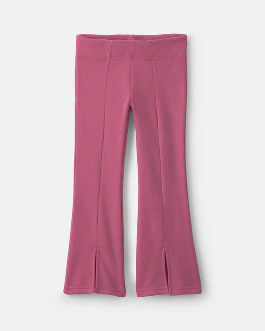 Girls 2-Piece Cherry Fleece Quarter Zip & Pant Set - Pink