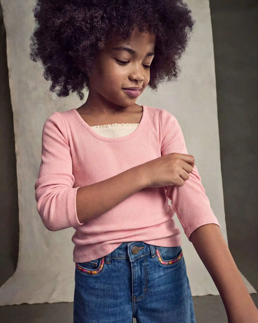 Girls Long-Sleeve Top - Pink