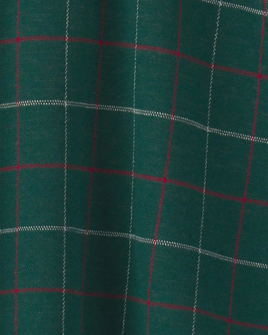 Girls Bow Plaid Skort - Green