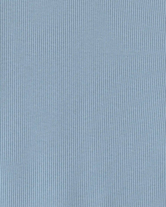 Girls Long-Sleeve Rib Top - Blue