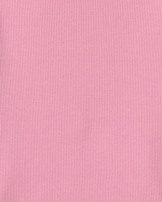 Girls Long-Sleeve Rib Top - Pink