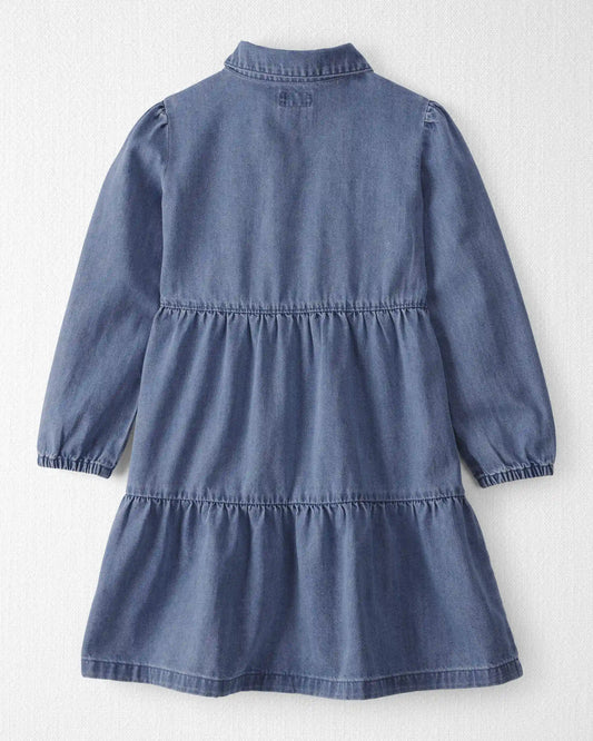 Girls Organic Cotton Denim Dress