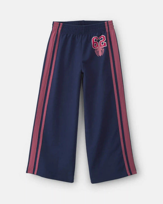 Girls ©Marvel Spider-Man French Terry Wide-Leg Pants - Blue