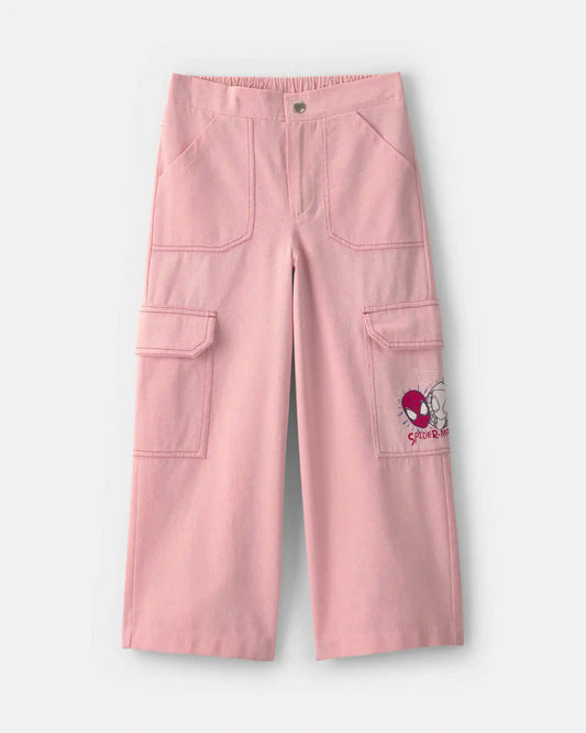 Girls ©Marvel Spider-Man Cargo Pants - Pink