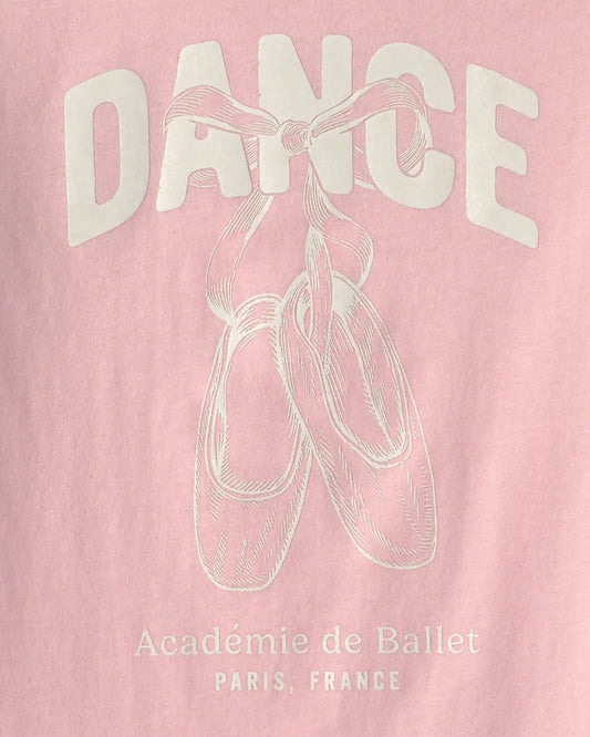 Girls Ballet Long-Sleeve Graphic Tee - Pink