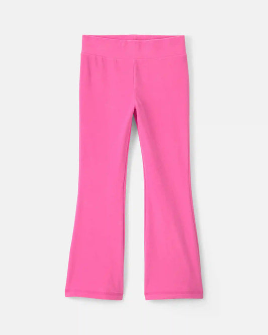 Girls Fleece Wide-Leg Pants - Pink