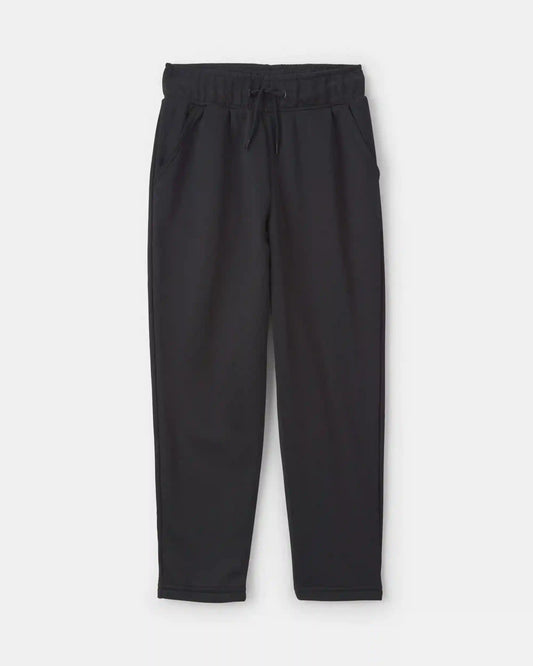 Boys French Terry Active Pants - Black