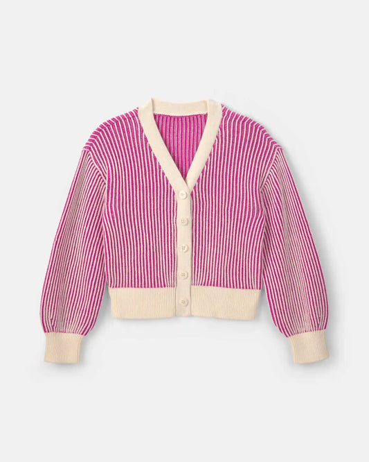 Girls Button-Down Cardigan Sweater - Pink