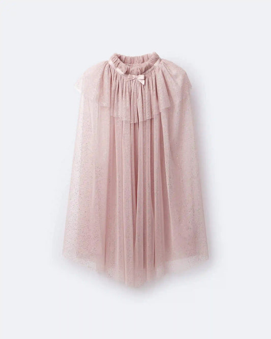 Toddler Girl Confetti Dress Up Cape - Light Pink